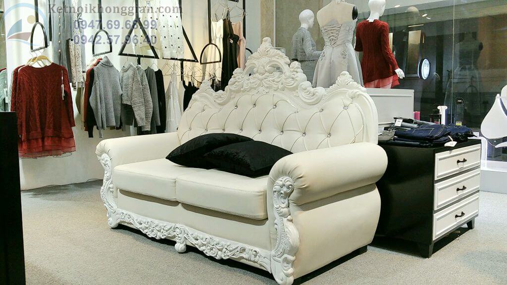 Sofa tân cổ điển cho shop thời trang