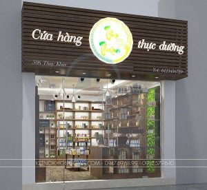 Thiết kế cửa hàng thực dưỡng