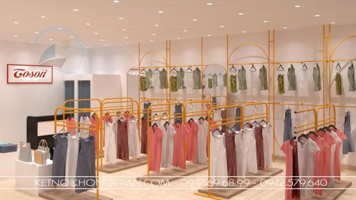 Thiết kế shop thời trang Toson - 70m2 - Yên Bái | Nội thất Sáng tạo